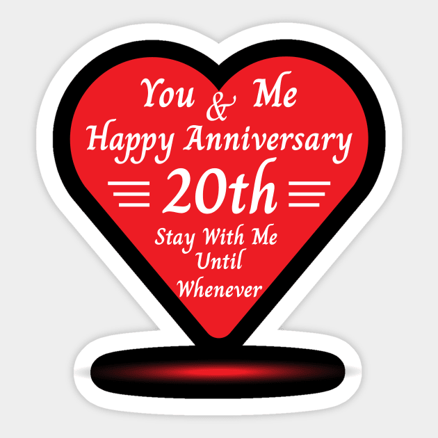 Anniversary you and me Sticker by EKSU17